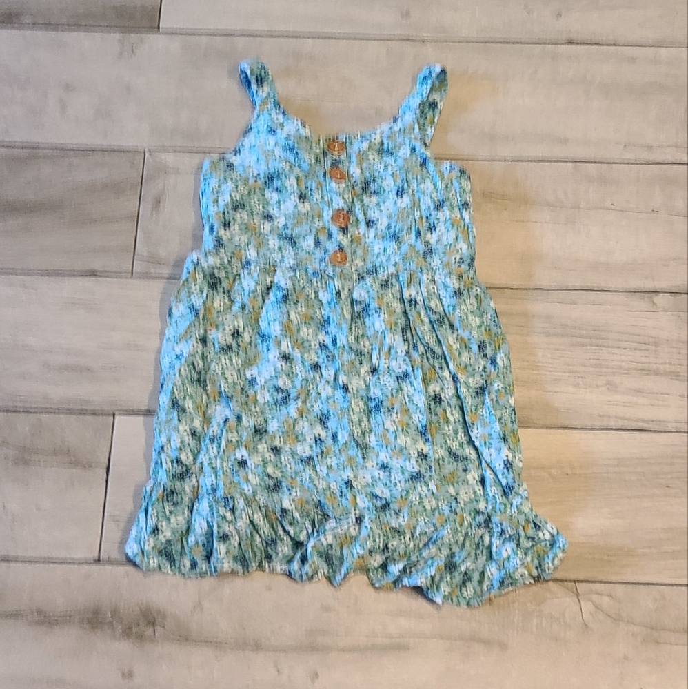 🦔Zunie flowered button down dress🧁